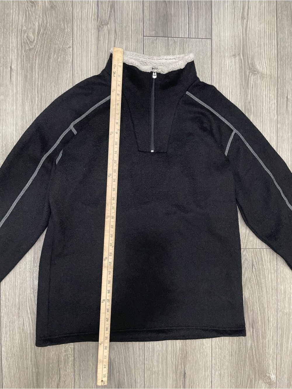 NWT Kuhl Men's XL Europa 1/4 Zip Fleece Pullover Black - Picture 3 of 10
